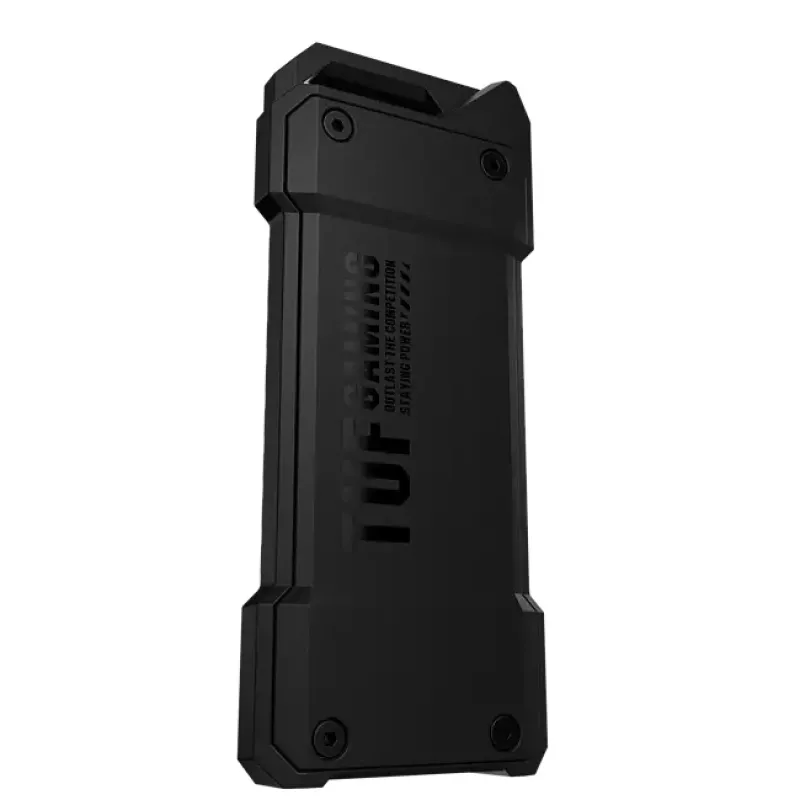 SSD korpuss ASUS ESD-T1A/BLK/G/AS — M.2 (SATA/PCIe) vienvietīgs, USB-C 3.2 Gen2, 10 Gbit/s, melns, atslēgas slēdzene