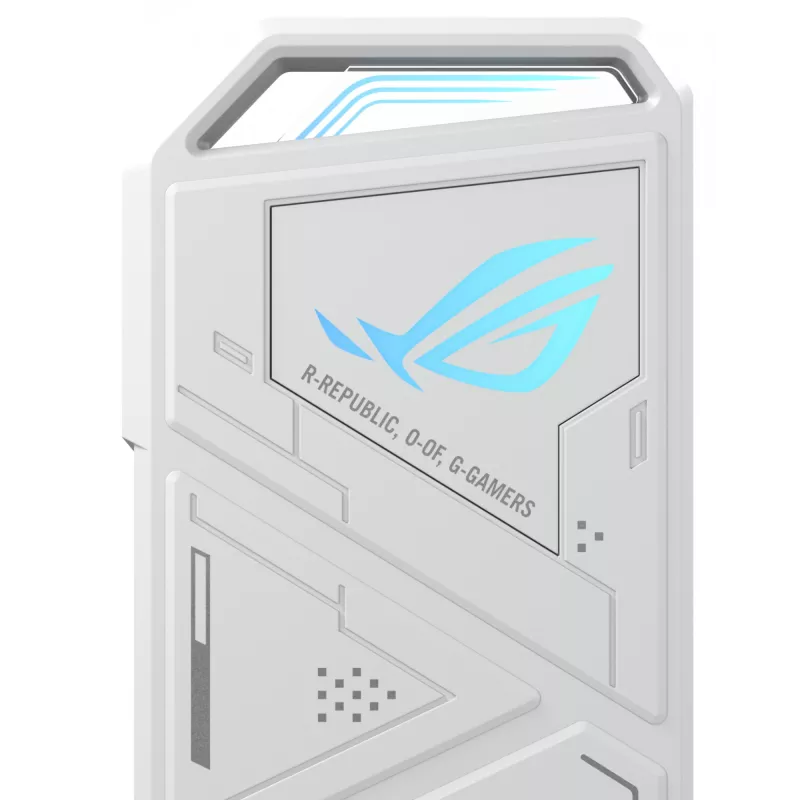 Ārējais SSD korpuss ASUS ROG Strix Arion White Edition — M.2 PCIe, USB Type-C 10 Gbit/s, viena diska