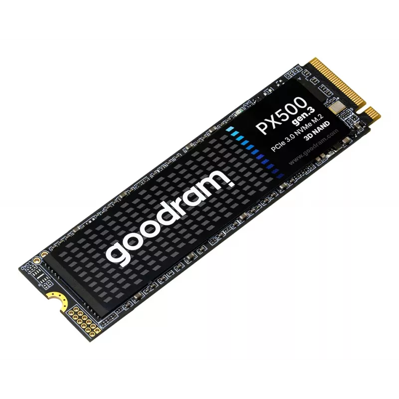 Iekšējais SSD GOODRAM PX500 GEN.3 M.2 1 TB — PCIe 3.0 NVMe, Lasīšana 3300 MB/s, Rakstīšana 2700 MB/s, 2280