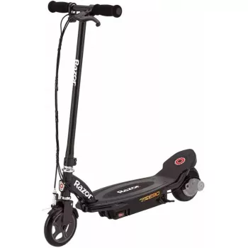 Elektriskais skrejritenis Razor Power Core E90 — 12V svina skābes akumulators, 16 km/h, tērauda rāmis, cietie riteņi, slodze 54 kg
