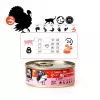3Coty mitrā barība kaķiem, tītara gaļa ar krili, pieaugušiem kaķiem, 80 g