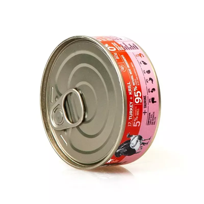 3Coty mitrā barība kaķiem, tītara gaļa ar krili, pieaugušiem kaķiem, 80 g