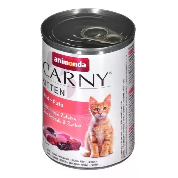 Animonda Carny Kitten liellops un tītars 400 g kārba