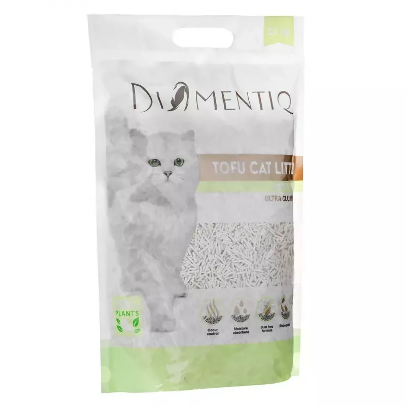 Kaķu pakaiši DIAMENTIQ Matcha Ultra, zirņu šķiedra, bezputekļu, 2.5 kg
