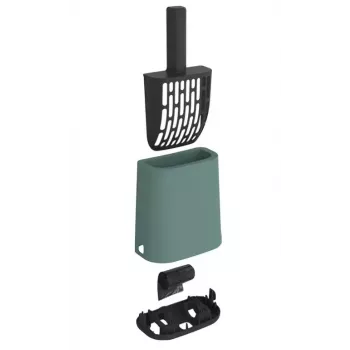 Rotho BIALA Green iekštelpu kaķu pakaišu kauss un uzglabāšanas kaste, 91×162×290 mm, plastmasa