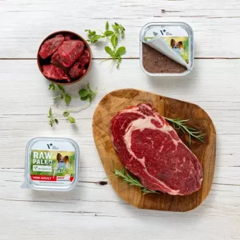 Slapjā suņu barība VETEXPERT RAW PALEO Pate Mini Adult Liellopu gaļa 150 g