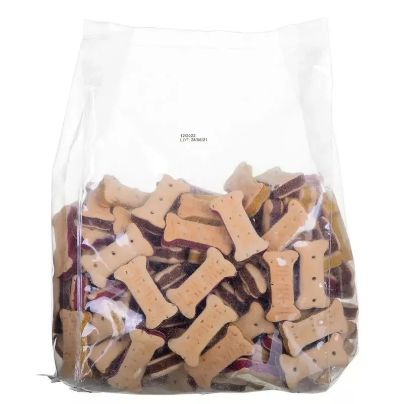 Suņu apmācības gardumi MACED Cube Cookies Mini Mix 1 kg — asorti mini kubiņu cepumi, putnu gaļas garšu maisījums