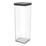 Uzglabāšanas konteiners Rotho 1160608080 2 L Melns Caurspīdīgs, 100×100×285 mm, tehnopolimērs