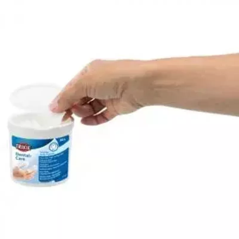 Trixie TX-29393 caurspīdīga mājdzīvnieku suka — higiēnas suka kaķiem, suņiem, trušiem, 300 g, iepakojumā 50 gab.