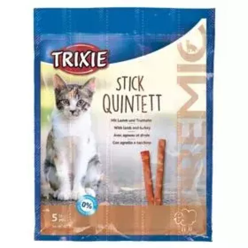 Papildu gaļas gardumi kaķiem Trixie 42723, tītara garša, 25 g paciņa, iepakojumā 5 gab., proteīns 33.5%, tauki 20%