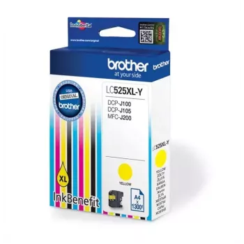 Brother LC525XL-Y oriģinālā dzeltenā tintes kasetne (Super High Yield)