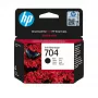 HP 704 melnā tintes kasetne CN692AE — oriģināla pigmenta, standarta ietilpība, 480 lpp.