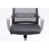 Biroja krēsls ActiveJet YK01 ar polsterētu sēdekli un sieta atzveltni, pelēks, regulējams augstums 46–56 cm