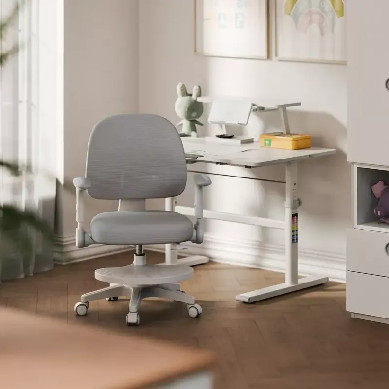 Šūpojošais krēsls mark adler Junior 5.0 – elpojoša sieta atzveltne, putu sēdeklis, regulējams augstums 42–54 cm, pelēks