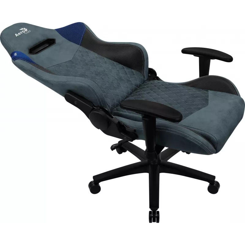 Aerocool DUKE AeroSuede universāls spēļu krēsls Melns, Zils