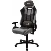 Spēļu krēsls AEROCOOL DUKE AeroSuede Melns Pelēks — 2D roku balsti, tauriņa mehānisms, max lietotājs 150 kg