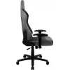 Spēļu krēsls AEROCOOL DUKE AeroSuede Melns Pelēks — 2D roku balsti, tauriņa mehānisms, max lietotājs 150 kg