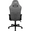 Spēļu krēsls AEROCOOL DUKE AeroSuede Melns Pelēks — 2D roku balsti, tauriņa mehānisms, max lietotājs 150 kg