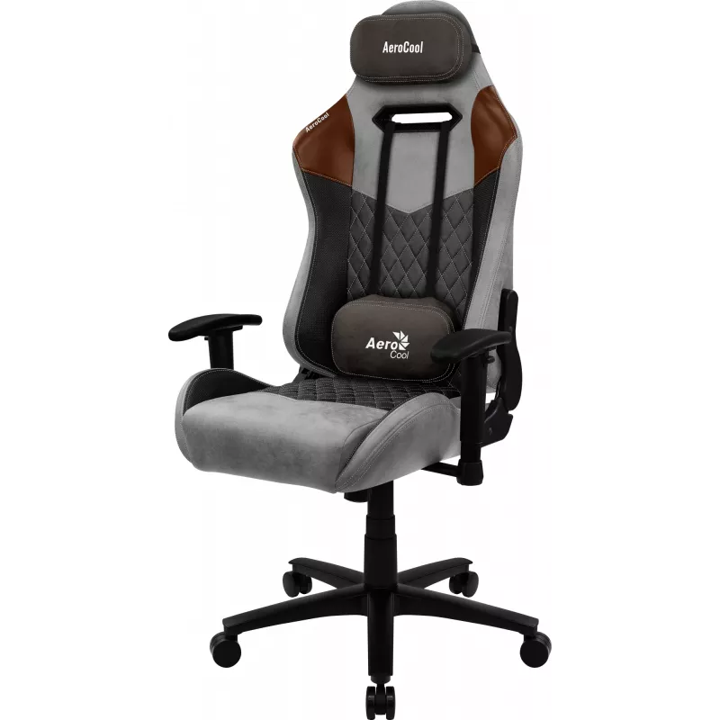 Aerocool DUKE AeroSuede universāls spēļu krēsls Melns, Brūns, Pelēks
