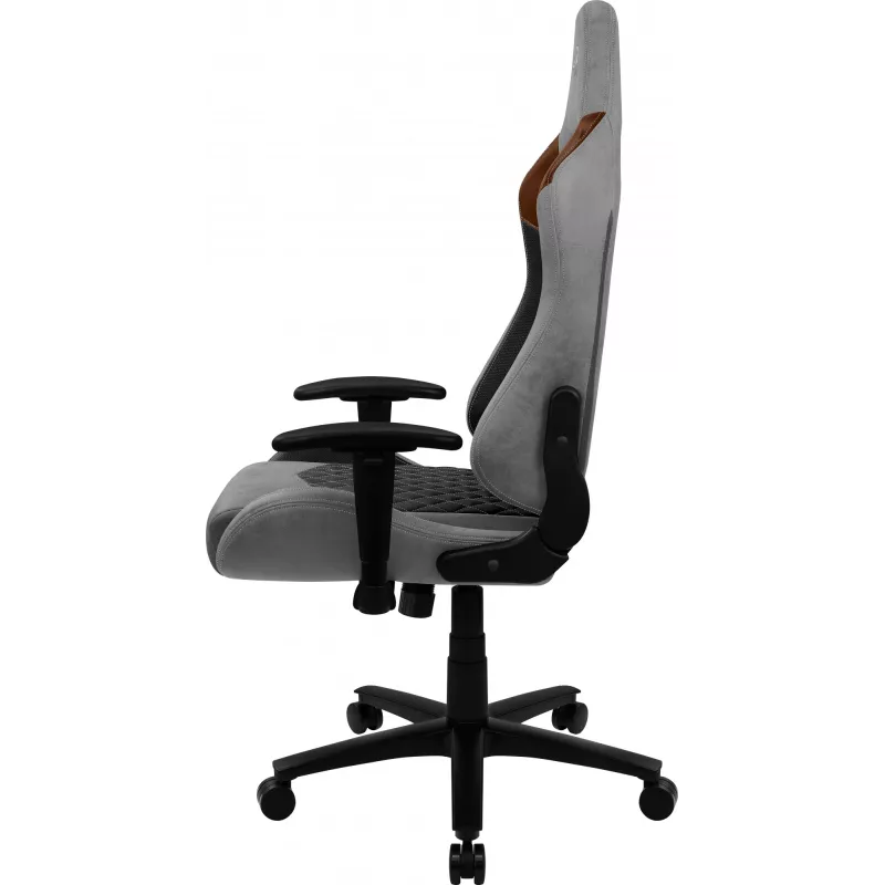 Aerocool DUKE AeroSuede universāls spēļu krēsls Melns, Brūns, Pelēks