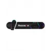 Spēļu krēsls Huzaro FORCE 4.4 RGB Melns — auduma polsterēts kausveida sēdeklis, max 130 kg, regulējama atzveltne, augstums 115–125 cm, RGB apgaismojums