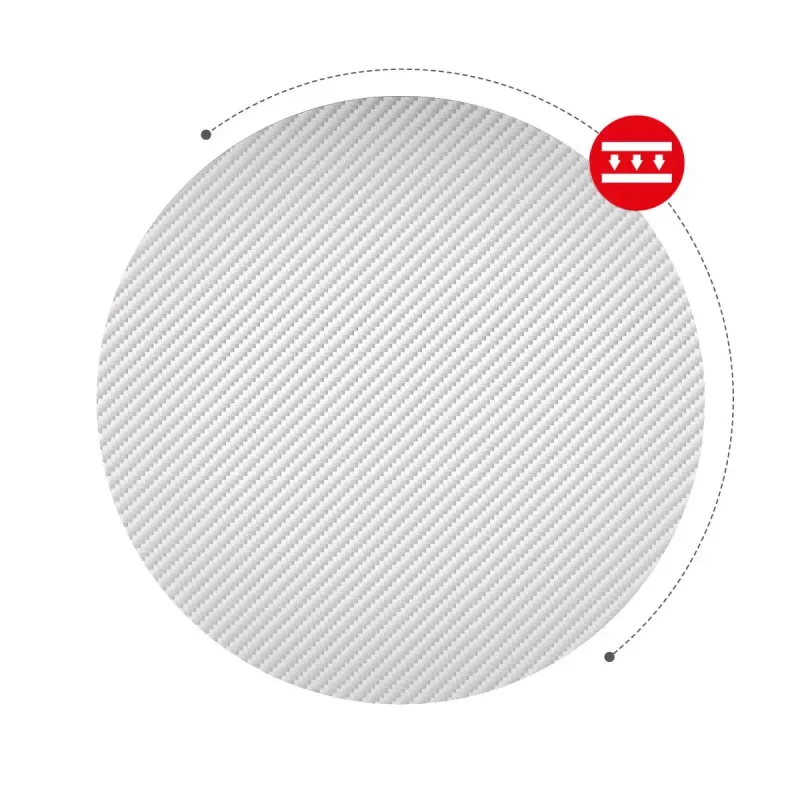 Stūra spēļu galds Huzaro Hero 6.3 Balts L-veida oglekļa šķiedras virsma 1540×1170×740 mm