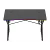 Gaminga galds Huzaro Hero 1.7 RGB Black – taisns ergonomisks galds 1200x600 mm, 750 mm augstums, LED, krūzes turētājs, austiņu āķis