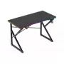 Gaminga galds Huzaro Hero 1.7 RGB Black – taisns ergonomisks galds 1200x600 mm, 750 mm augstums, LED, krūzes turētājs, austiņu āķis
