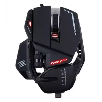Spēļu pele Mad Catz R.A.T. 6+ USB Type-A, labā roka, 12 000 DPI, 11 pogas, melna, vadu