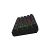 Mehāniskā spēļu tastatūra SAVIO BLACKOUT X2 BLUE, 61 taustiņš 60% USB Type-C atvienojams kabelis, RGB LED, Outemu Blue slēdži, N-key rollover