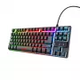 Trust GXT 833 Thado spēļu tastatūra USB melna, sudraba