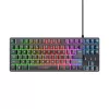 Trust GXT 833 Thado spēļu tastatūra USB melna, sudraba