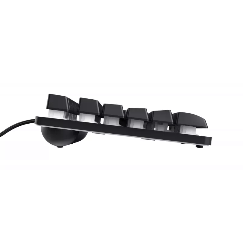 Trust GXT 833 Thado spēļu tastatūra USB melna, sudraba