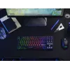 Trust GXT 833 Thado spēļu tastatūra USB melna, sudraba