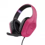 Trust GXT 415P Zirox Galvas austiņas Vadu lentes dizains Gaming Rozā