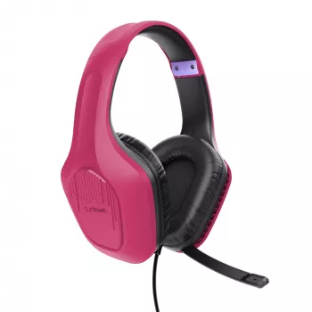 Trust GXT 415P Zirox Galvas austiņas Vadu lentes dizains Gaming Rozā