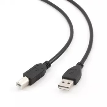 GEMBIRD USB 2.0 A-spraudnis B-spraudnis Kabelis 2.0m (6 pēdas) - Melns / Lielapjoma iepakojums (ccp-USB2-ambm-6)