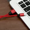 USB-A uz Lightning kabelis Baseus Yiven 1,8 m, 2 A, sarkans, termoplastiskais elastomēra apvalks