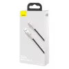 BASEUS Fast Charge Cafule Datu pārraides kabelis - USB Type-A uz Lightning - 480Mbps (2.4A PD) - 1m - Melns