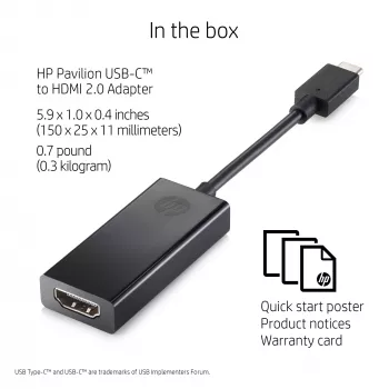 HP 2PC54AA saskarnes karte/adapteris HDMI