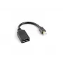LANBERG DisplayPort kabelis Mini DisplayPort - 0,12m Melns