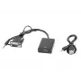 LANBERG Video kabeļa adapteris HDMI A tipa (standarta) uz VGA (D-Sub) 0.2m Melns