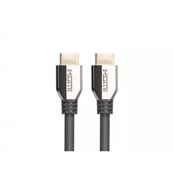 LANBERG HDMI kabelis vīriešu savienotāji v2.1 8K 60Hz - 0,5m Melns