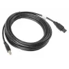LANBERG USB-A(vīriešu)->USB-B(vīriešu) 2.0 kabelis 5m Melns