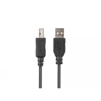 LANBERG USB-A(vīriešu)->USB-B(vīriešu) 2.0 kabelis 1m Melns ar ferīta serdi