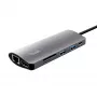 Trust Dalyx 7-in-1 USB-C adapteris — HDMI, RJ-45, USB 3.2, karšu lasītājs