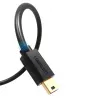 USB kabelis UGREEN 10385 Mini-USB 480 Mbps 1,5 m Melns, ātra uzlāde