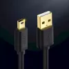 USB kabelis UGREEN 10385 Mini-USB 480 Mbps 1,5 m Melns, ātra uzlāde