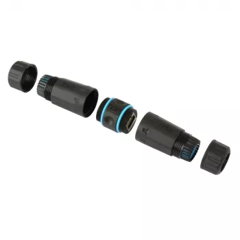 Techly IWP-MD C6-IP68T RJ-45 savienotāja pārejas adapteris, melns