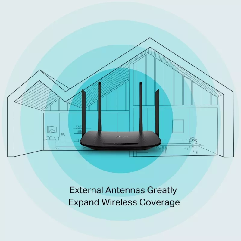 TP-Link Archer VR300 AC1200 bezvadu VDSL/ADSL modema maršrutētājs, Wi-Fi 5 (802.11ac), divjoslu (2.4 GHz / 5 GHz), Ethernet LAN, VDSL2, melns